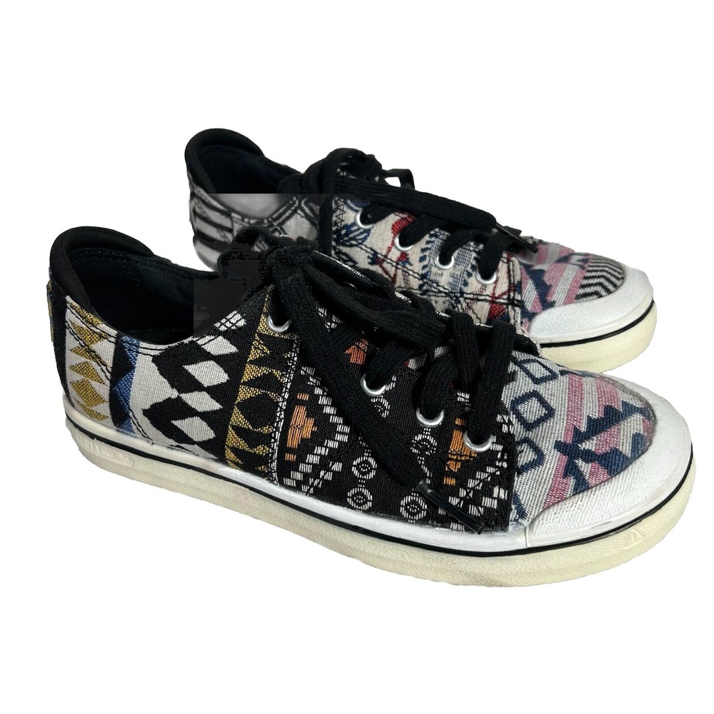 Keen Sneakers Elsa IV Southwestern Aztec Canvas Lace Up #1023158 Womens Size 7